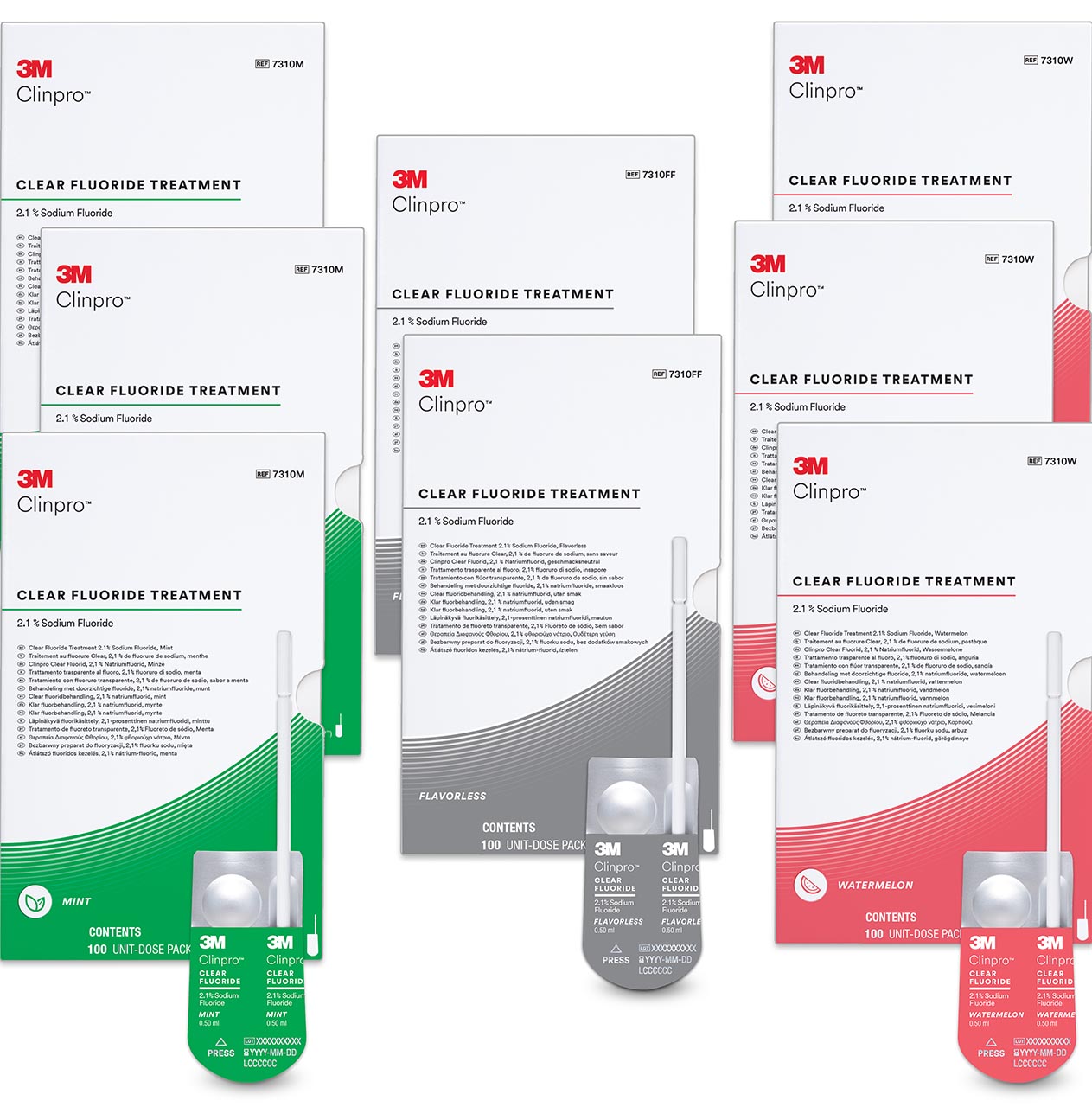 Clinpro Clear 3 Sabores Solventum 3M Clinpro Clear - Tratamiento de Flúor - Imagen 1